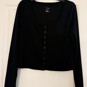 a new day Black Button-Down Long Sleeve Shirt